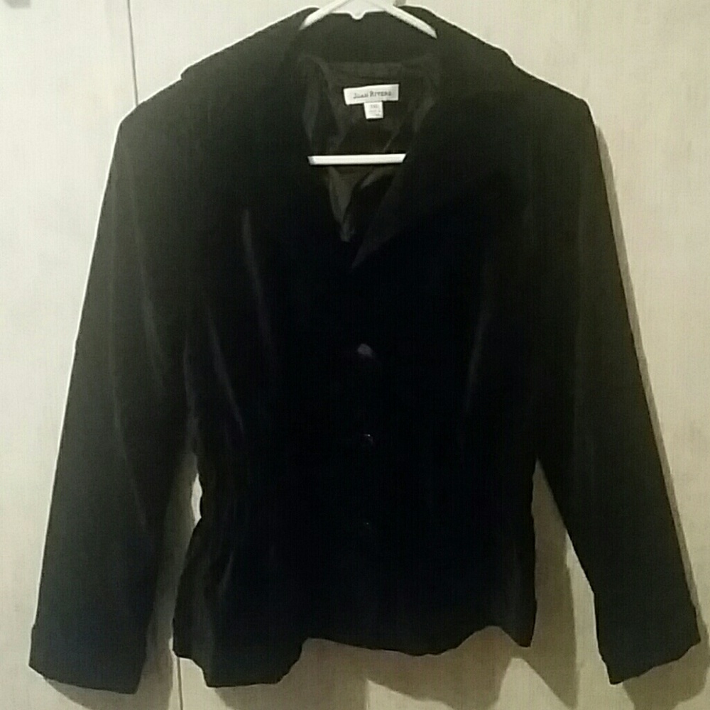 Joan Rivers Velvet Black Blazer XXS